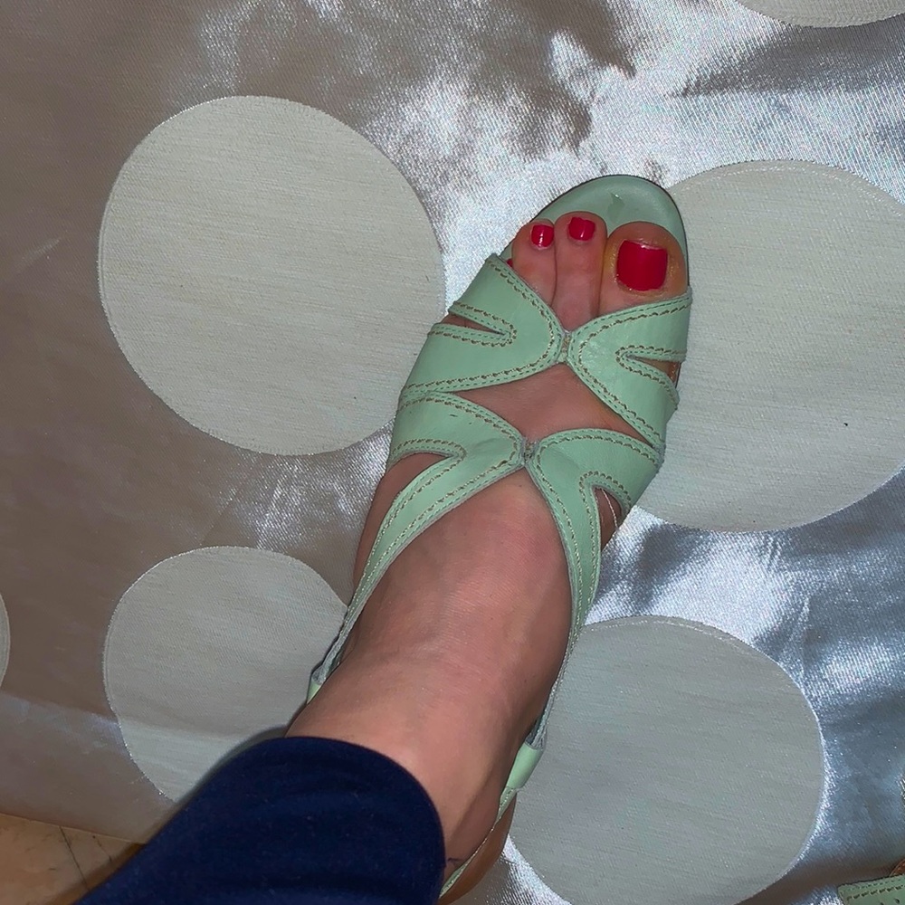 Beautiful mint sandals
